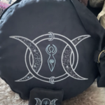 Black triple moon shamanic drum bag of Nex
